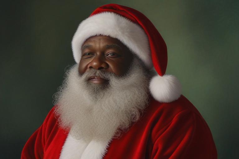 Black Santa Claus photo